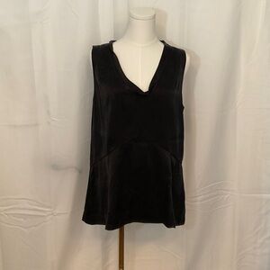 Tory Burch Black V-Neck Tank Top